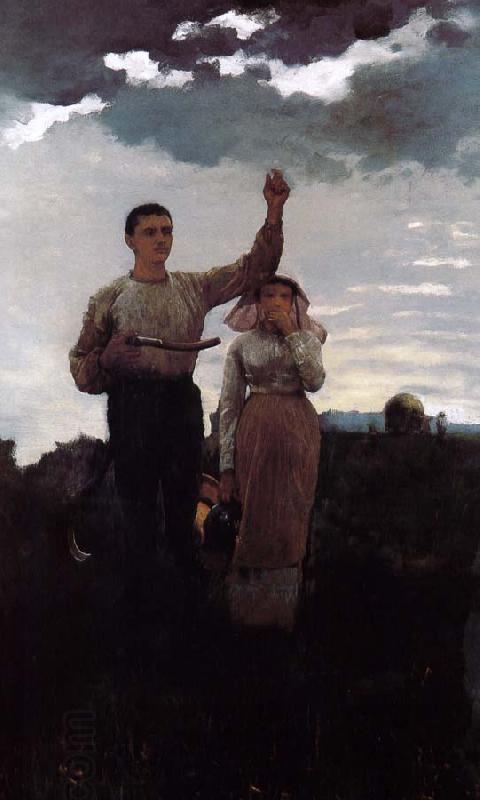 Winslow Homer To respond to a call for oil painting picture